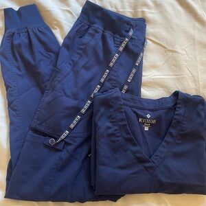 Med Couture Navy Track Pants & Joggers